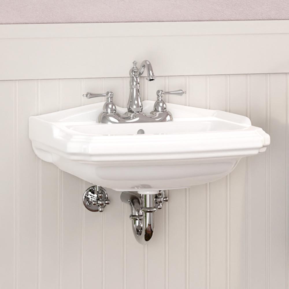 white wall mount bathroom sink